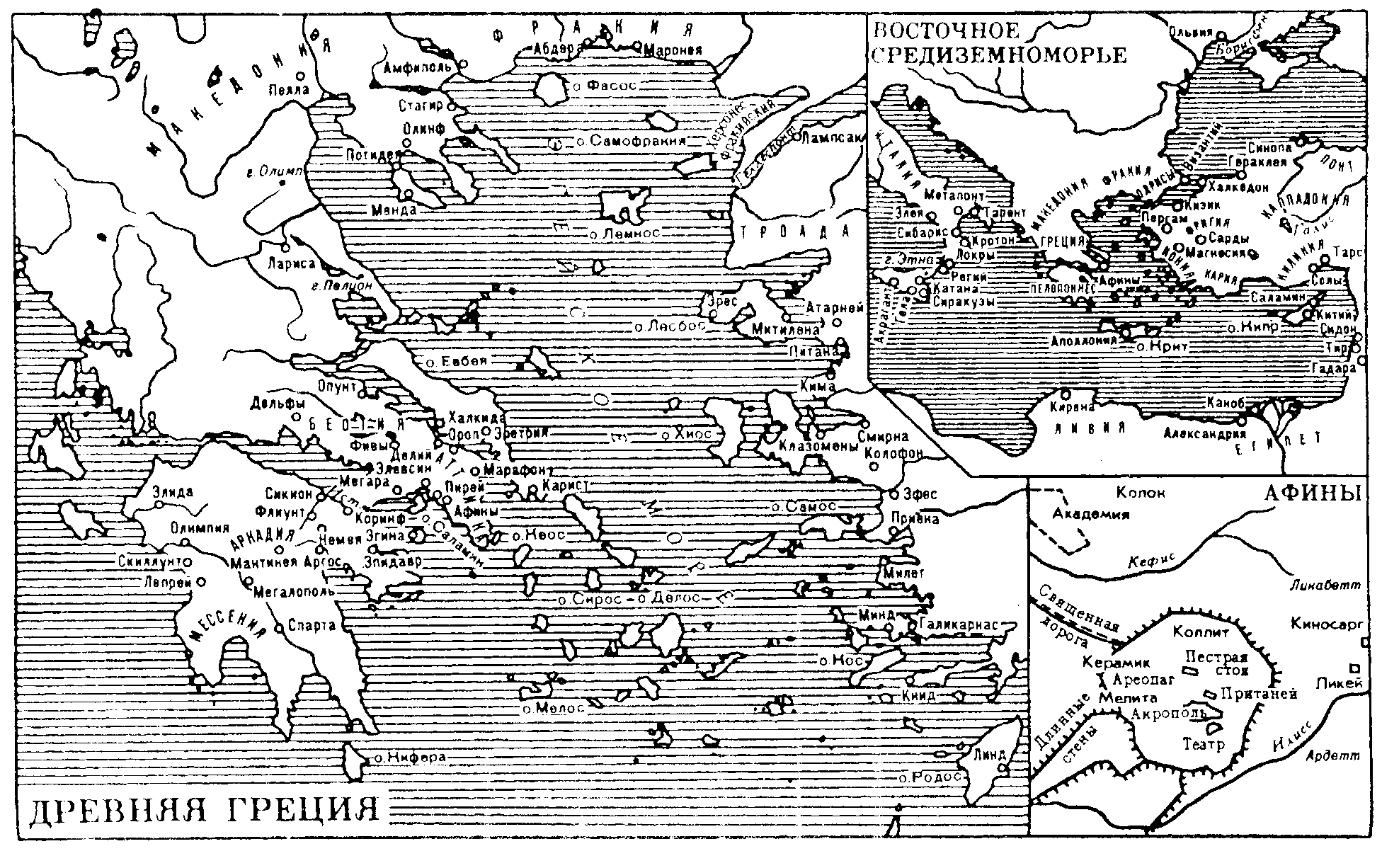 Карта Древней Греции, 95 Кб